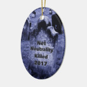 RIP Netzneutralität Gravestone Keramikornament (Links)