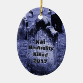 RIP Netzneutralität Gravestone Keramikornament
