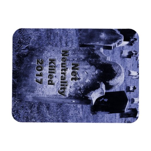 RIP Netzneutralität Gravestone Magnet (Horizontal)