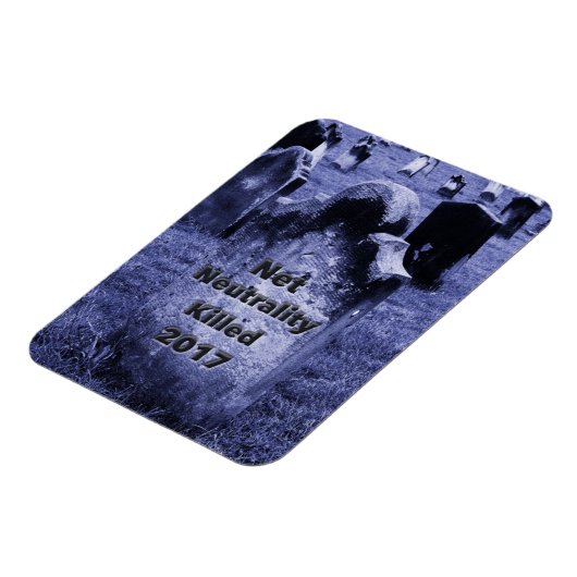 RIP Netzneutralität Gravestone Magnet (Linke Seite)