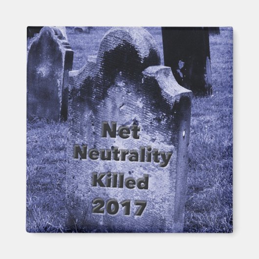 RIP Netzneutralität Gravestone Magnet (Vorne)