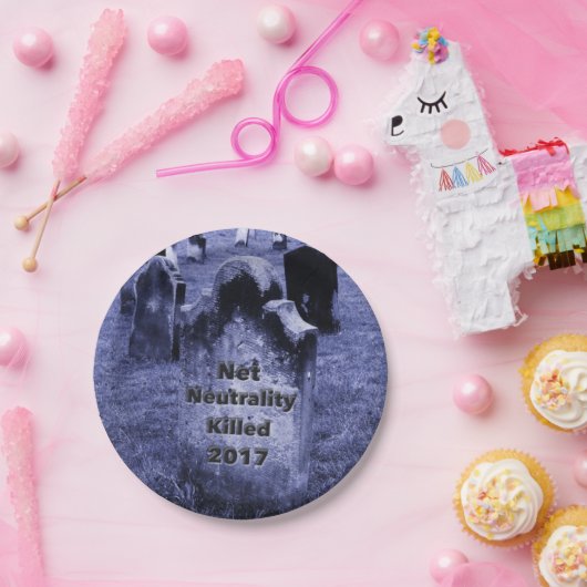 RIP Netzneutralität Gravestone Pappteller (Party)