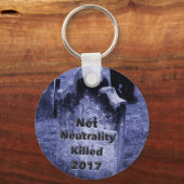 RIP Netzneutralität Gravestone Schlüsselanhänger (Vorderseite)