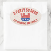 RIP OVALER AUFKLEBER (Tasche)