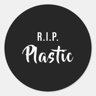 Rip Plastic Environmental Protection Ocean Sea Nat Runder Aufkleber