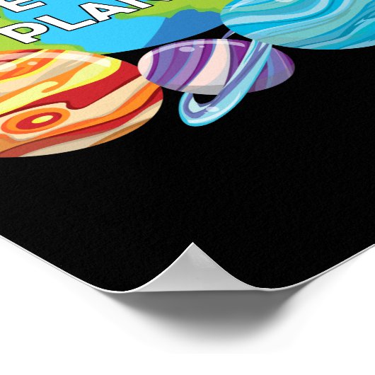 RIP Pluto - Damals hatten wir 9 Planeten Poster (Ecke)