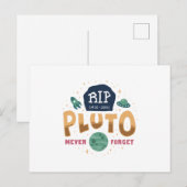 RIP Pluto Vergessen Sie nie das Funny Space Univer Postkarte (Vorne/Hinten)