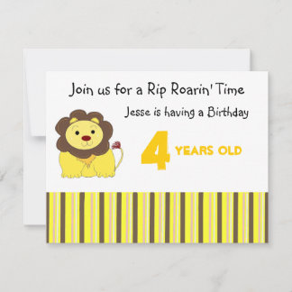 Rip Roarin'Birthday Einladung