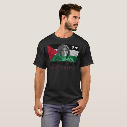 RIP Shireen Abu Akleh Palästina Palästinensische F T-Shirt (Vorne ganz)