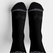 RIP Single Leben Schwarz-Gotik Junggeselinnen-Absc Socken (Oben)