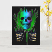 RIP SKELETON KARTE (Gelbe Blume)