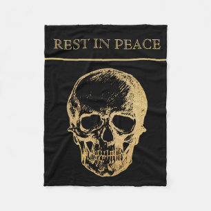 RIP Skull Fleecedecke
