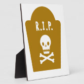 RIP Skull Fotoplatte (Seite)