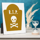 RIP Skull Fotoplatte (Seite)