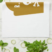 RIP Skull Geschirrtuch (Gefaltet)