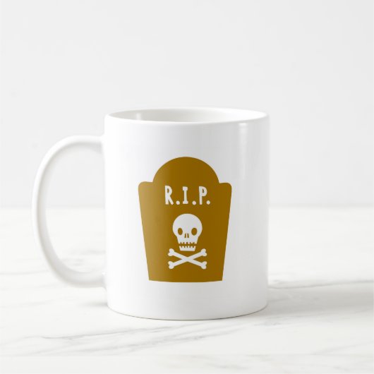 RIP Skull Kaffeetasse (Links)