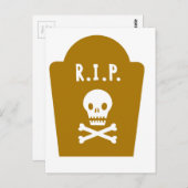 RIP Skull Postkarte (Vorne/Hinten)
