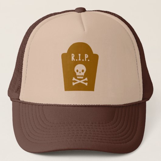 RIP Skull Truckerkappe (Vorderseite)