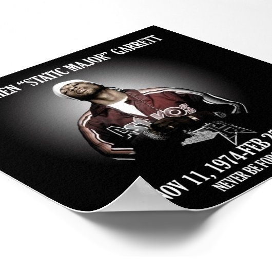 RIP Static Major Poster (Ecke)