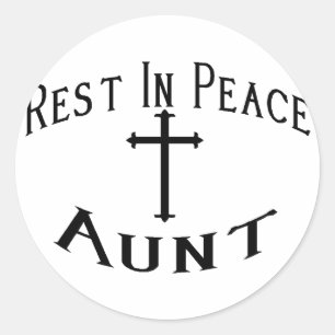 RIP Tante Runder Aufkleber