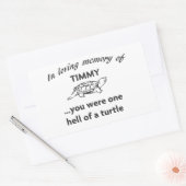 RIP TIMMY RECHTECKIGER AUFKLEBER (Umschlag)