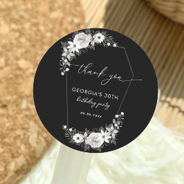 Rip to my zwanzigers Black 30. Geburtstag Danke Runder Aufkleber