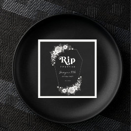 Rip to my Zwanzigers Black 30. Geburtstags Party Serviette