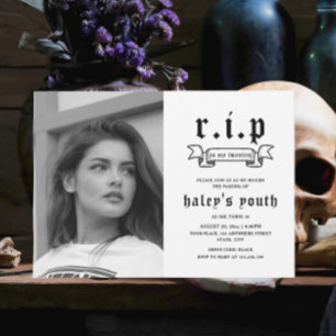RIP Twenties 20er Funny Funeral 30. Geburtstagsfot Einladung