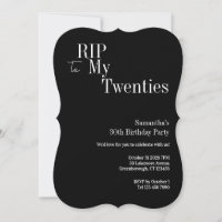 RIP Twenties 30. Geburtstagsfeier