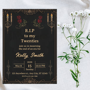 RIP Twenties Fun 30. Geburtstagseinladung Einladung