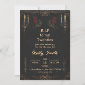 RIP Twenties Fun 30th Birthday Invitation Einladung (Vorderseite)