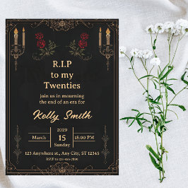 RIP Twenties Fun 30th Birthday Invitation Einladung