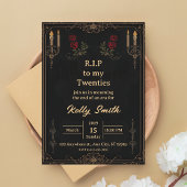 RIP Twenties Fun 30th Birthday Invitation Einladung