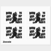 Rip und Shred Rechteckiger Aufkleber (Blatt)