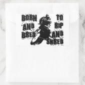 Rip und Shred Rechteckiger Aufkleber (Tasche)