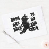 Rip und Shred Rechteckiger Aufkleber (Umschlag)