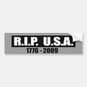 RIP USA - 1776 BIS 2009 AUTOAUFKLEBER