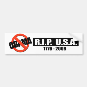 RIP USA - 1776 BIS 2009 AUTOAUFKLEBER