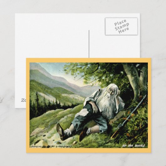 Rip Van Winkle 1907 Vintag Postkarte (Vorne/Hinten)