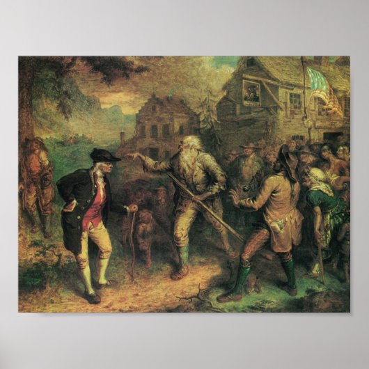 Rip Van Winkle auf dem Dorfplatz Poster (Vorne)