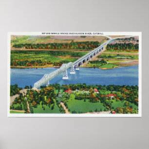 Rip Van Winkle Bridge über Hudson River Poster