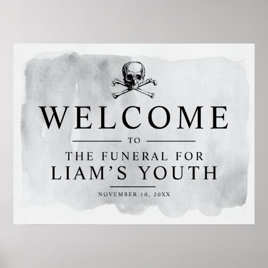 RIP Youth Party Begrüßungsunterschrift Poster (Vorne)