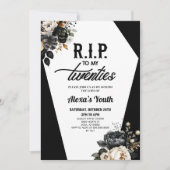 RIP zu meinem zwanzigsten Blumenkohl 30. Geburtsta Einladung (Vorderseite)