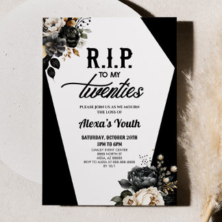 RIP zu meinem zwanzigsten Blumenkohl 30. Geburtsta Einladung