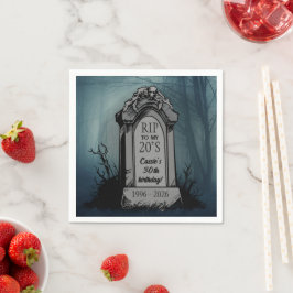 RIP zur Geburtstagsparty meiner 20er Serviette