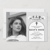 RIP Zwanziger 20er Jahre Sonnige Beerdigung 30. Ge Einladung (Vorderseite)