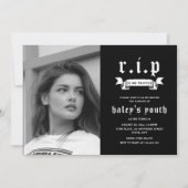 RIP Zwanziger 20er Jahre Sonnige Beerdigung 30. Ge Einladung (Vorderseite)