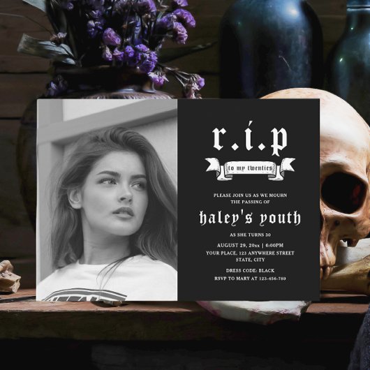 RIP Zwanziger 20er Jahre Sonnige Beerdigung 30. Ge Einladung