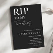 RIP Zwanziger Jahre Moderne Einfache 30. Geburtsta Einladung