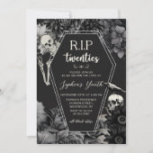 RIP Zwanziger Tod meiner Jugend 30. Geburtstag Einladung (Vorderseite)